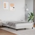 Estructura de cama sin colchón cuero sintético blanco