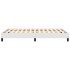 Estructura de cama sin colchón cuero sintético blanco