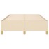 Estructura de cama sin colchón tela crema 120x190