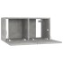 Muebles de salón colgantes 3 unidades gris hormigón 60x30x30