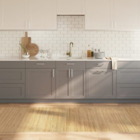 Alfombra rectangular bambú color natural claro 100x1000