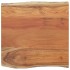 Tablero cuadrado madera maciza acacia borde vivo 60x60x2,5