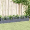 Jardinera con clavijas PP azul gris 363,5x43,5x43,5 cm