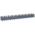 Jardinera con clavijas PP azul gris 363,5x43,5x43,5