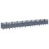 Jardinera con clavijas PP azul gris 363,5x43,5x43,5