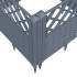 Jardinera con clavijas PP azul gris 363,5x43,5x43,5