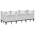 Jardinera con clavijas PP blanco 123,5x43,5x43,5