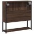 Armario con espejo baño madera marrón roble 60x16x60