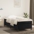 Estructura de cama sin colchón terciopelo negro 90x190