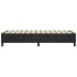 Estructura de cama sin colchón terciopelo negro 90x190