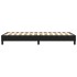 Estructura de cama sin colchón cuero sintético negro 90x200