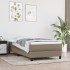 Estructura de cama sin colchón tela gris taupe 90x190