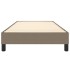 Estructura de cama sin colchón tela gris taupe 90x190