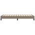 Estructura de cama sin colchón tela gris taupe 90x190