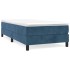 Estructura de cama sin colchón terciopelo azul oscuro 90x200