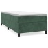 Estructura de cama sin colchón terciopelo verde oscuro
