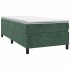 Estructura de cama sin colchón terciopelo verde oscuro