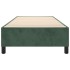 Estructura de cama sin colchón terciopelo verde oscuro