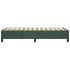 Estructura de cama sin colchón terciopelo verde oscuro