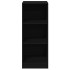 Armario de madera de ingeniería negro 48x41x102