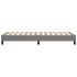 Estructura de cama sin colchón tela gris oscuro 90x190