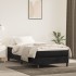 Estructura de cama sin colchón terciopelo negro 90x190