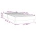 Estructura de cama sin colchón terciopelo negro 90x190