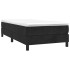 Estructura de cama sin colchón terciopelo negro 90x200