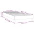 Estructura de cama sin colchón terciopelo negro 90x200