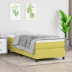Estructura de cama sin colchón tela verde 90x200 cm