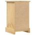 Mesita de noche Corona madera maciza de pino 35x32,5x58