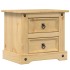 Mesita de noche Corona madera maciza de pino 53x39x50