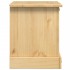 Mesita de noche Corona madera maciza de pino 53x39x50