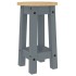 Taburetes altos de cocina 2 uds madera maciza de pino