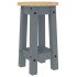 Taburetes altos de cocina 2 uds madera maciza de pino