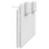 Cabecero de cama acolchado cuero sintético blanco 140