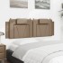 Cabecero de cama acolchado cuero sintético capuchino 160