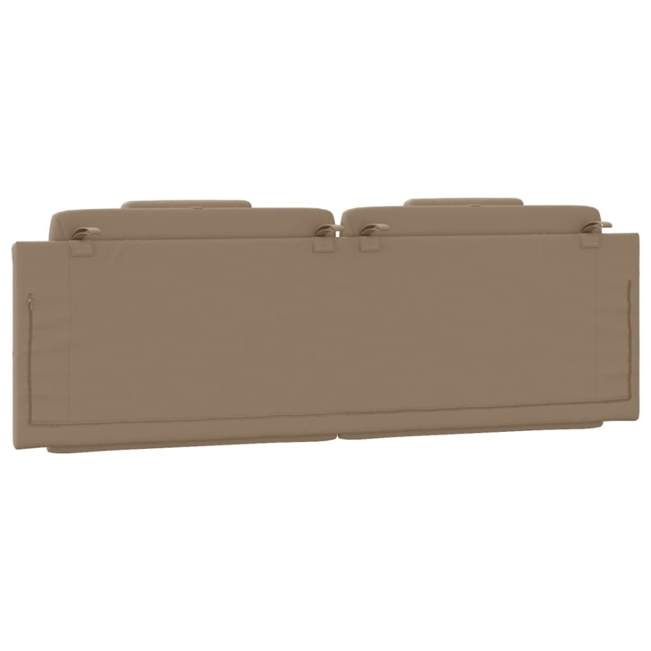 Cabecero de cama acolchado cuero sintético capuchino 160