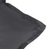 Cojines silla respaldo alto 4 uds tela gris antracita