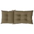 Cojines para silla respaldo alto 4 uds tela gris taupe