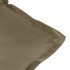 Cojines para silla respaldo alto 4 uds tela gris taupe