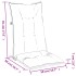 Cojines silla respaldo alto 4 uds tela rojo melange 120x50x7