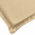 Cojines silla respaldo alto 6 uds tela beige melange