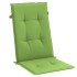 Cojines silla respaldo alto 4 uds tela verde melange