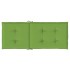 Cojines silla respaldo alto 4 uds tela verde melange