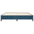 Estructura de cama de terciopelo azul 200x200