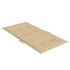 Cojines silla respaldo bajo 6 ud tela beige melange 100x50x4