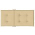 Cojines silla respaldo bajo 6 ud tela beige melange 100x50x4