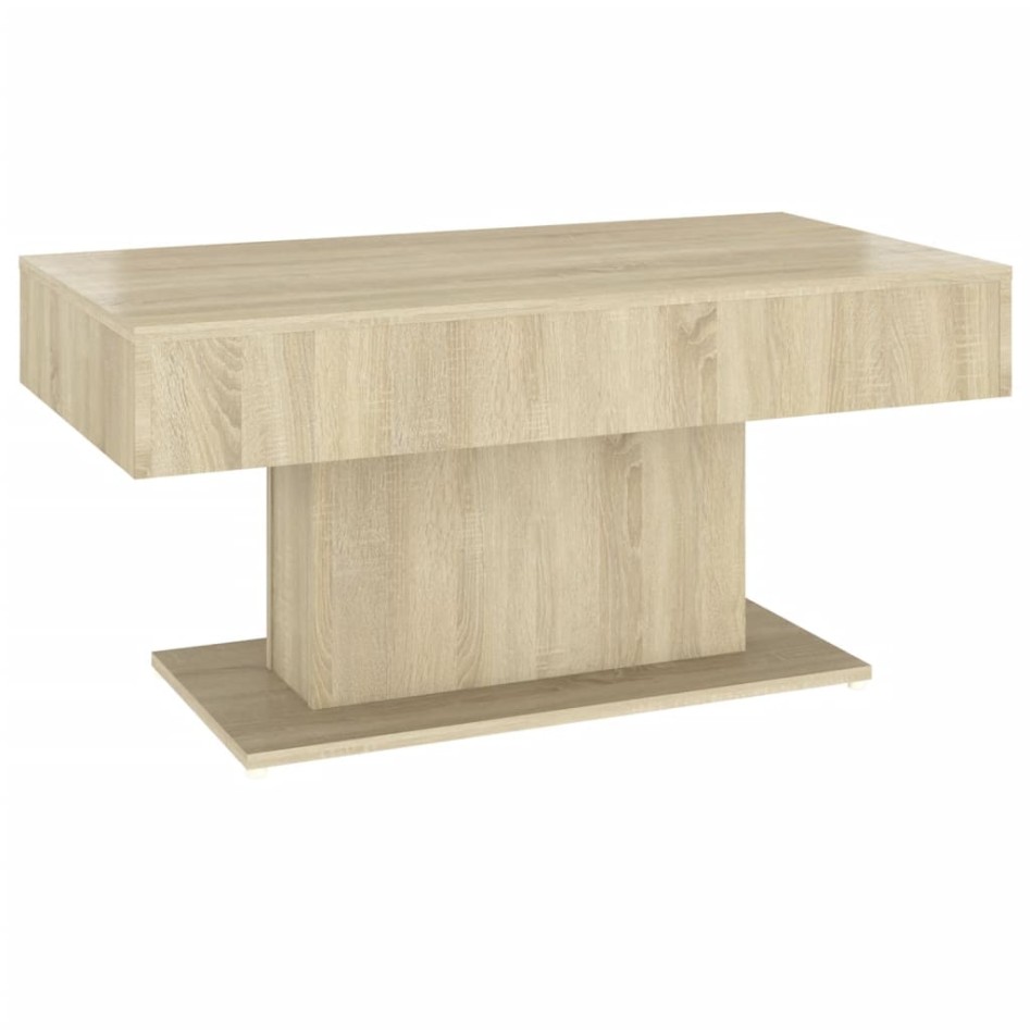 Mesa de centro madera contrachapada roble Sonoma 96x50x45