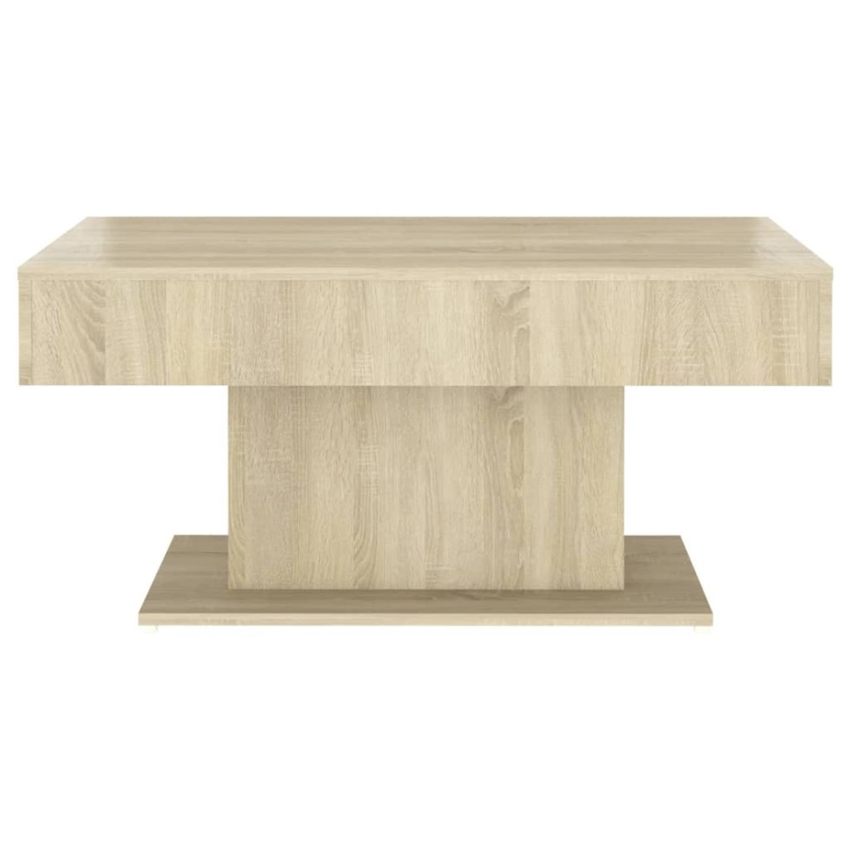 Mesa de centro madera contrachapada roble Sonoma 96x50x45